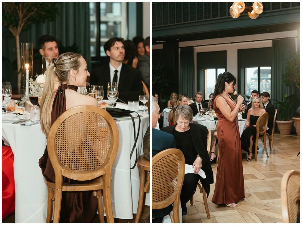 guests during reception at book tower during speeches